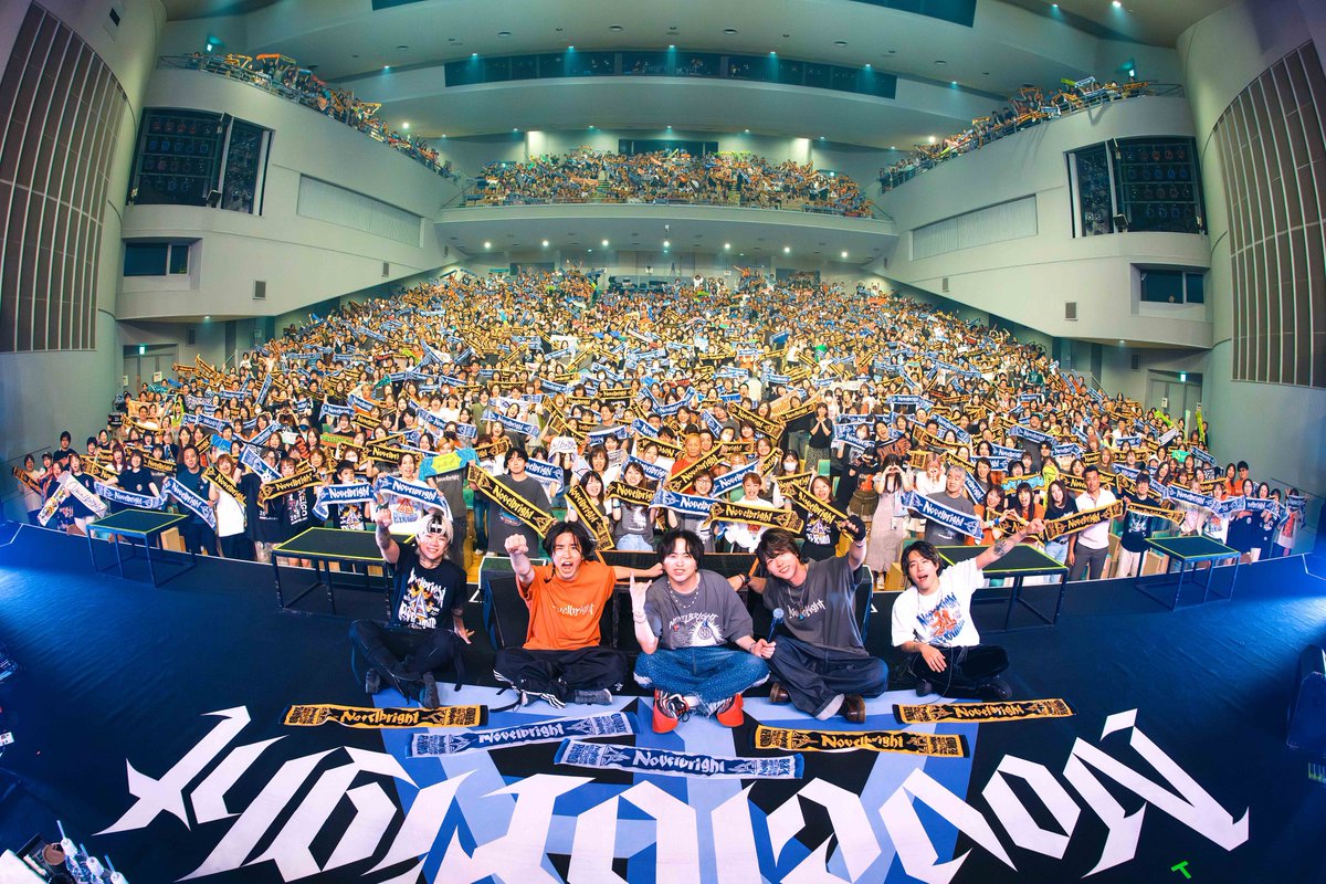 Novelbright_jp's tweet photo. 2026.7.11 at 長良川国際会議場 メインホール
「Novelbright HALL&ARENA TOUR 2026 
〜PYRAMID〜」

PYRAMIDツアー20日目
Ba.圭吾の地元岐阜🔥
最高に熱い時間をありがとう😊

横浜・姫路のアリーナ公演チケット発売中✨
是非GETしてね💁‍♂️💁‍♀️
https://t.co/eAwlEAO7y8
Photo: @macoj5
#Novelbright #PYRAMID