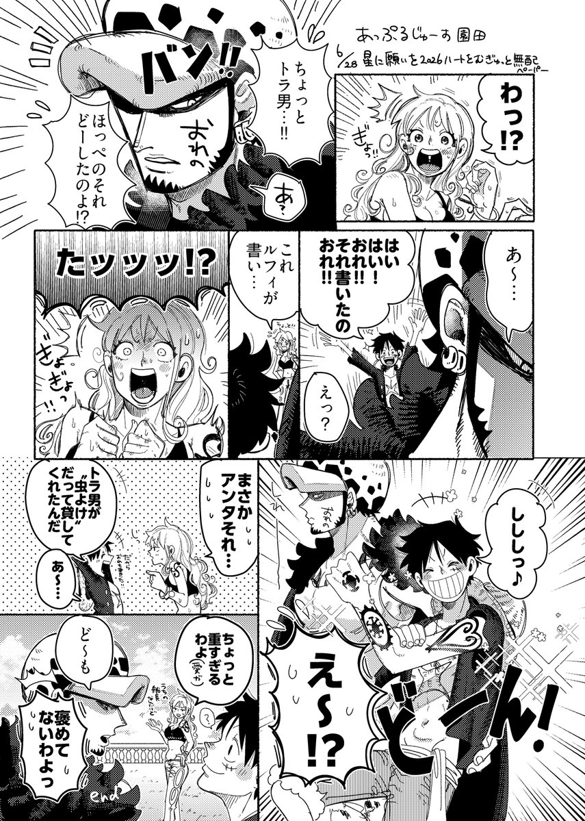 snd_happyday's tweet photo. 星願ペーパーでした✍🐯👒＋🍊 #lawlu https://t.co/o1io5AZ17k