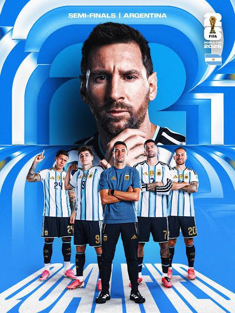 AmaratSuvatar18's tweet photo. Argentina keep the dream alive !🇦🇷🔥
A 3-1 extra-time victory sends the defending champions into the world cup semifinals.
Next Stop: England.⚽
Can Messi's side go all the way ? 👇
#FIFAWorldCup2026 #Argentina
#WorldCup2026 #ENGLEND https://t.co/PcGwlDwvcb