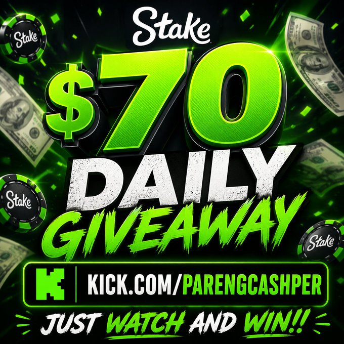 casper_322's tweet photo. $70 raffle!
✅ Drop your Kick username in the comments
✅ Show proof that you're watching the stream 👀
✅ RT (Retweet) this post
✅ Tag 2 friends
https://t.co/V4QAdwITxt https://t.co/jfxcd4GBiR