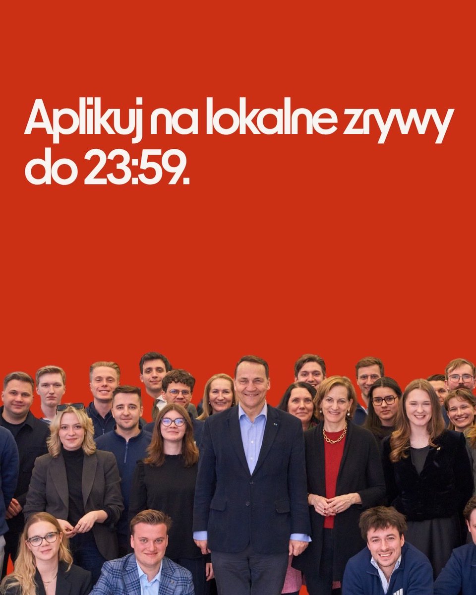 sikorskiradek's tweet photo. Warto się zerwać dla Polski. 

Dziś ostatni dzień aplikacji. https://t.co/uSnyLV7wti