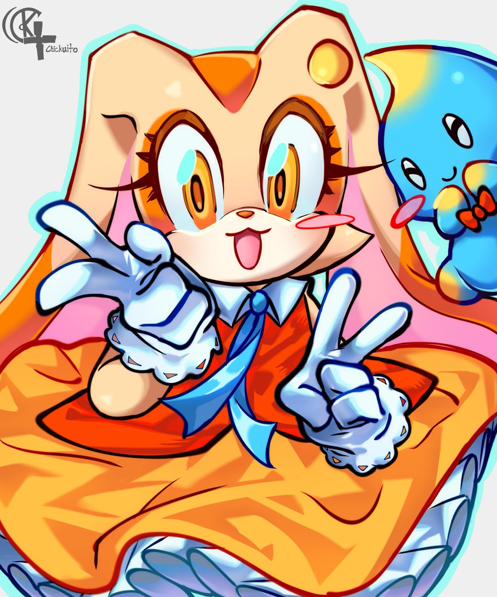 Chickuito's tweet photo. #Sonicthehedgehog #Creamtherabbit

Bunni bunni bunni 🐇 🧡 https://t.co/CBTDOWlJ97