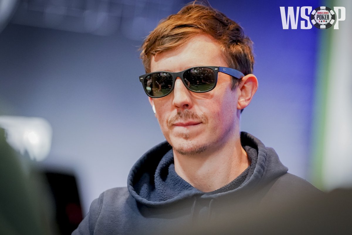 PokerCoaching_'s tweet photo. Only 62 players remain in the @WSOP Main Event, and PokerCoaching coach Brock (@BWilson9999) is right in the hunt with 12.65M chips, good for 19th place! 🔥

He's already locked up $150,000, but all eyes are on the $10M first-place prize and poker immortality.

Let's go, Brock! 💪