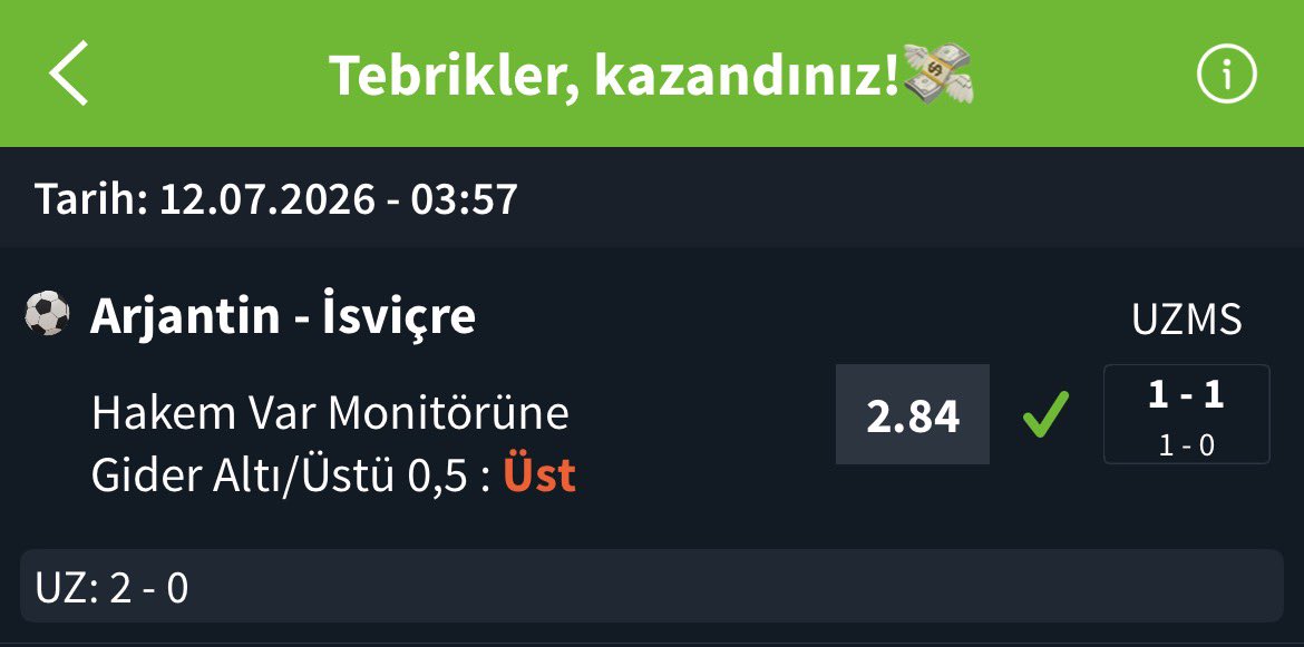 bugundeolmadi1's tweet photo. 🟢🟢🟢🟢

Kırmızı kartın olduğu maçta kart bahislerini alamadık ama varı aldık şükür Arjantin maçı kardan zarar ettirdi https://t.co/k46B1hciqk