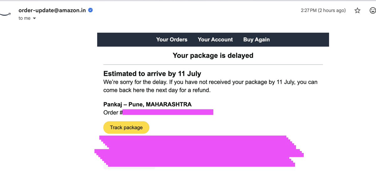 pankideshmukh's tweet photo. #Joke It's 12 July. @AmazonHelp https://t.co/ZYTvrYrIP1