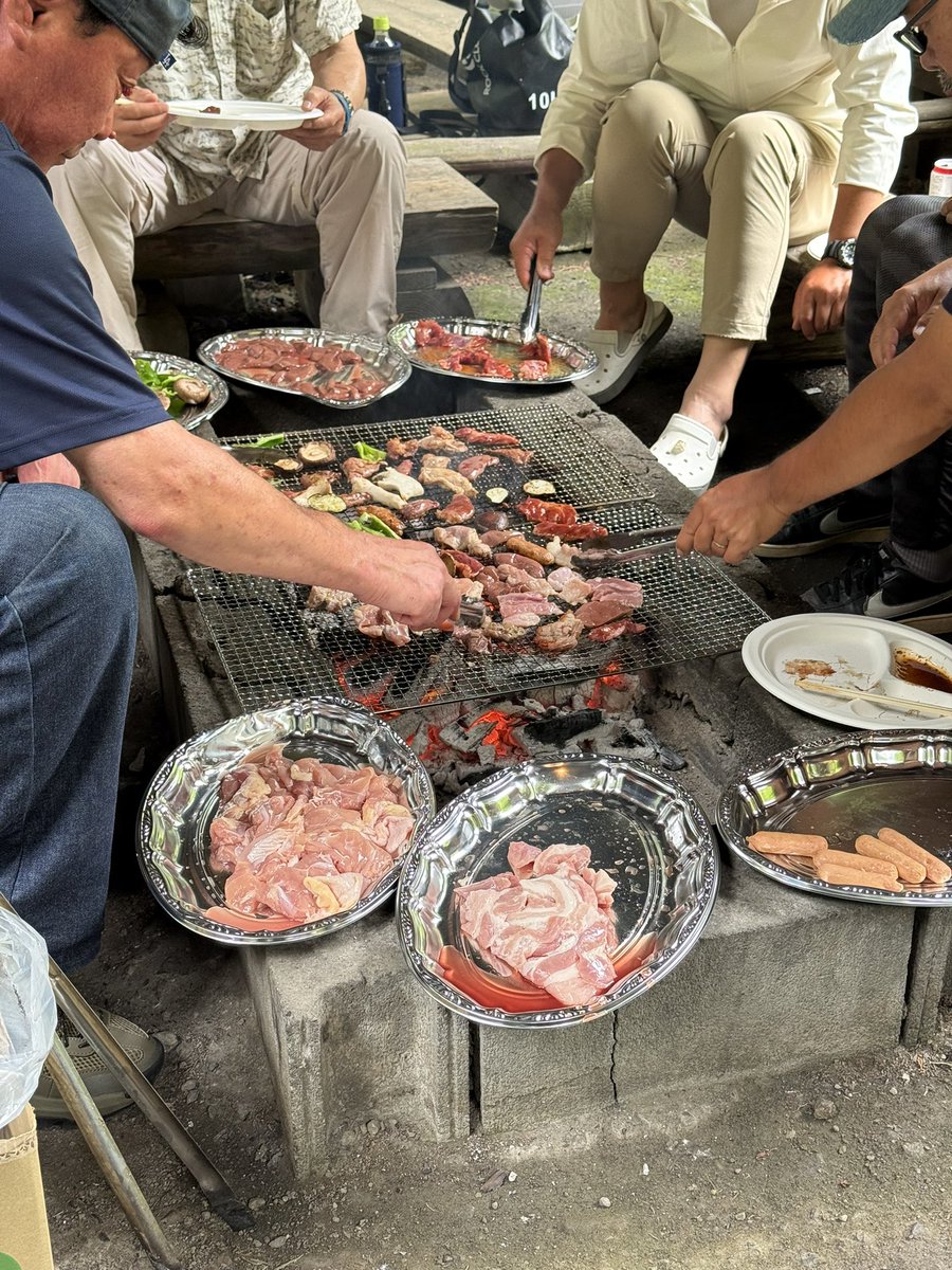 x999_9's tweet photo. 秋川湖は無くなってしまったけど交流は続く😊

#BBQ  
#秋川湖 https://t.co/2JNb1OBx9E