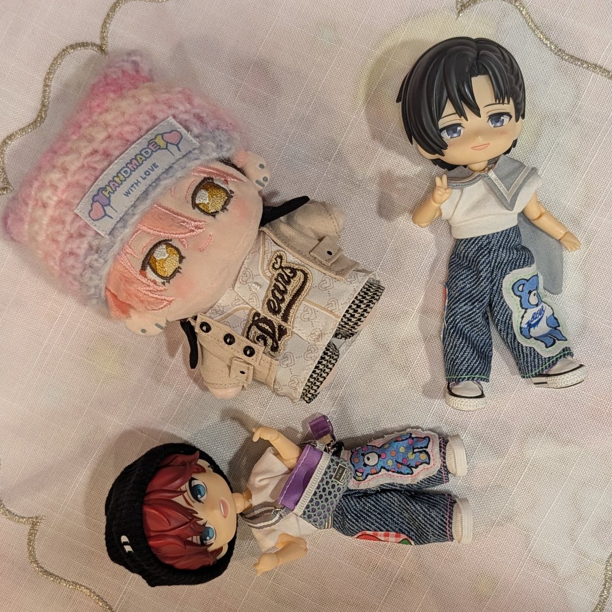 chia_check's tweet photo. ごっちさんのパンツ履いてくまカフェに行きました！
示し合わせてないのにイシイ家の一彩履いてきてました🐻

いつぬいのおぼうしもかわいいです〜
ありがとうございます✨️

くまのアップリケジーンズといつぬいのお帽子@ゆきねこ商店様より
　@yukinekoshoten https://t.co/XmA10nz5BL