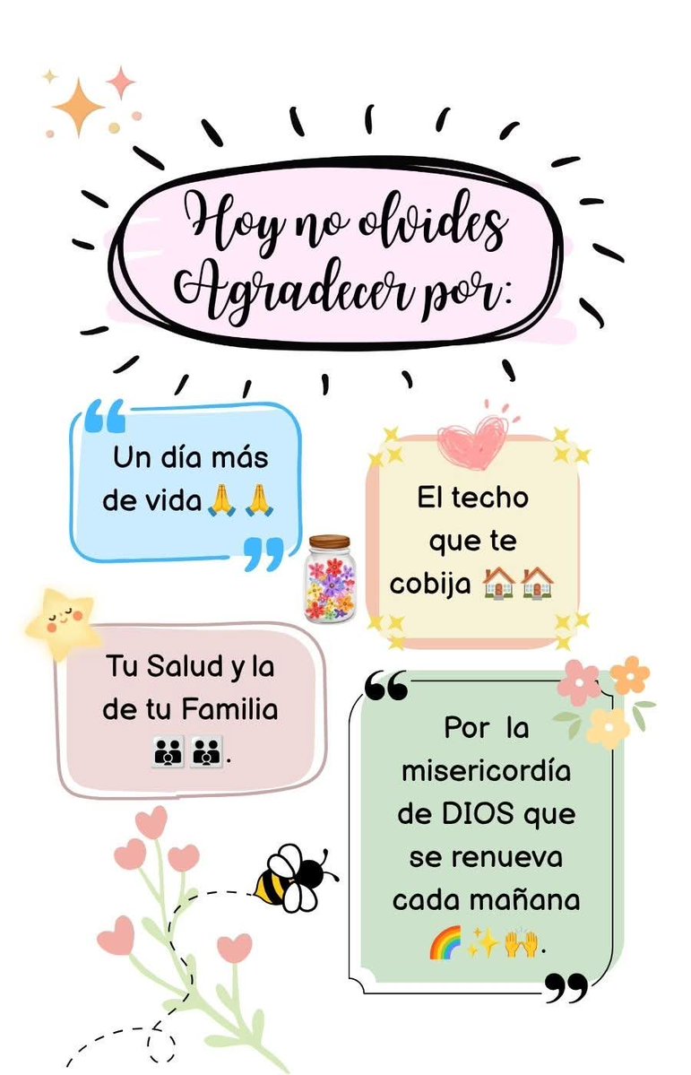 jordaninavarro's tweet photo. “Buenos días: agradece la vida, el techo que te cobija, la salud de tu familia y la misericordia de Dios que se renueva cada amanecer.” https://t.co/UTcRdztzVW