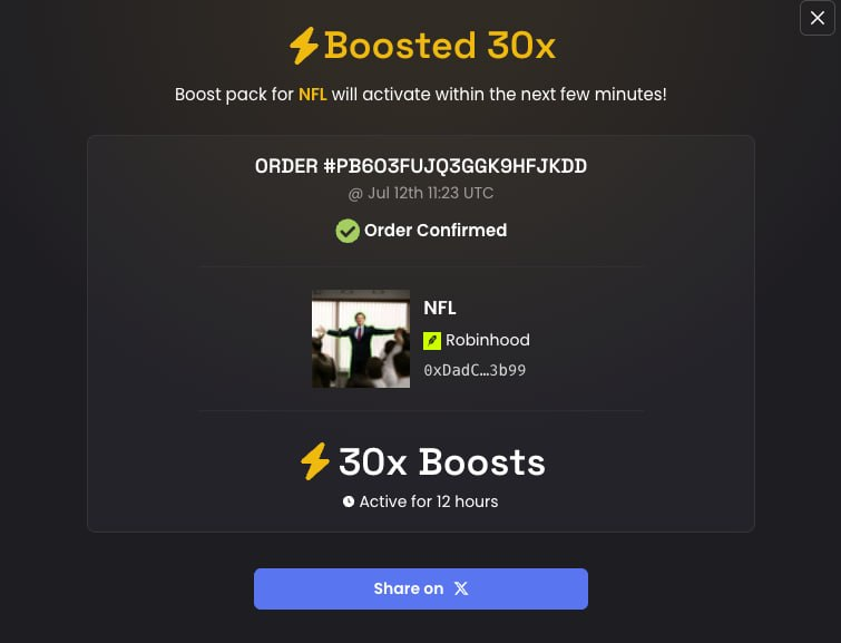xpropla's tweet photo. 30x Boosts PAID!

0xdadc23eff41ff306d78922f975f6d38bd5133b99 https://t.co/jxf17xz2L0