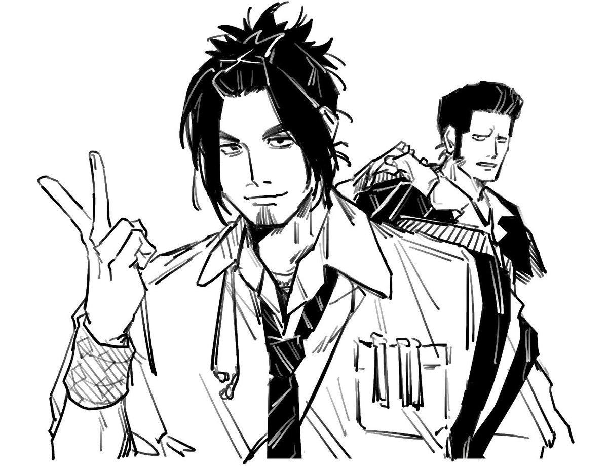 P__anemoia's tweet photo. 学パロというかコスプレというか落書き https://t.co/ywUyWuYpio