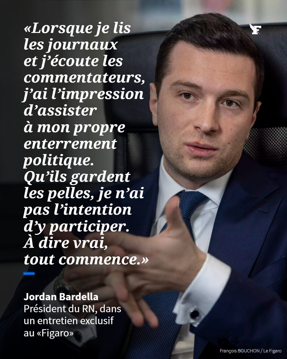 Le_Figaro's tweet photo. Silencieux depuis la candidature de Marine Le Pen, le président du RN compte y jouer un rôle de «premier plan». → https://t.co/fQ2xs3vlO0 https://t.co/UpbAZ0uWgK