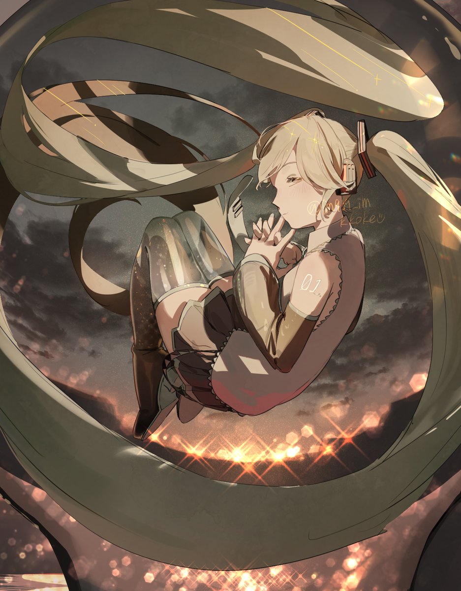 im909_im's tweet photo. #初音ミク　瞳に映る―—— 。 https://t.co/pBiJFU3wF7