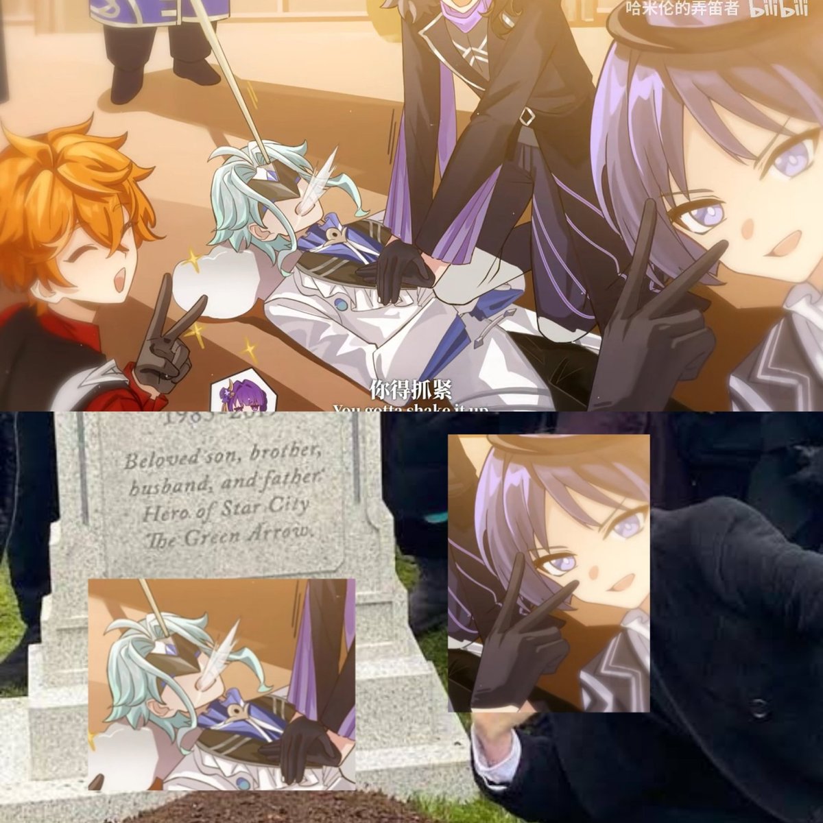 lili_wzyuu's tweet photo. LMAO THEY RECREATED THE MEME https://t.co/pQxSDdg9Hw