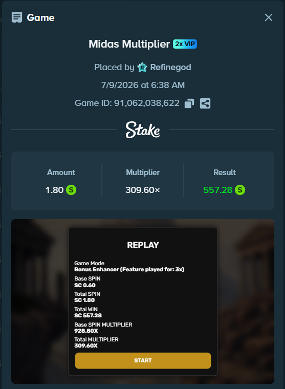 RefineGod's tweet photo. @Stake @ValkyrieXStudio First 10 spins ever and hit this base game https://t.co/4vDHXwnFLD