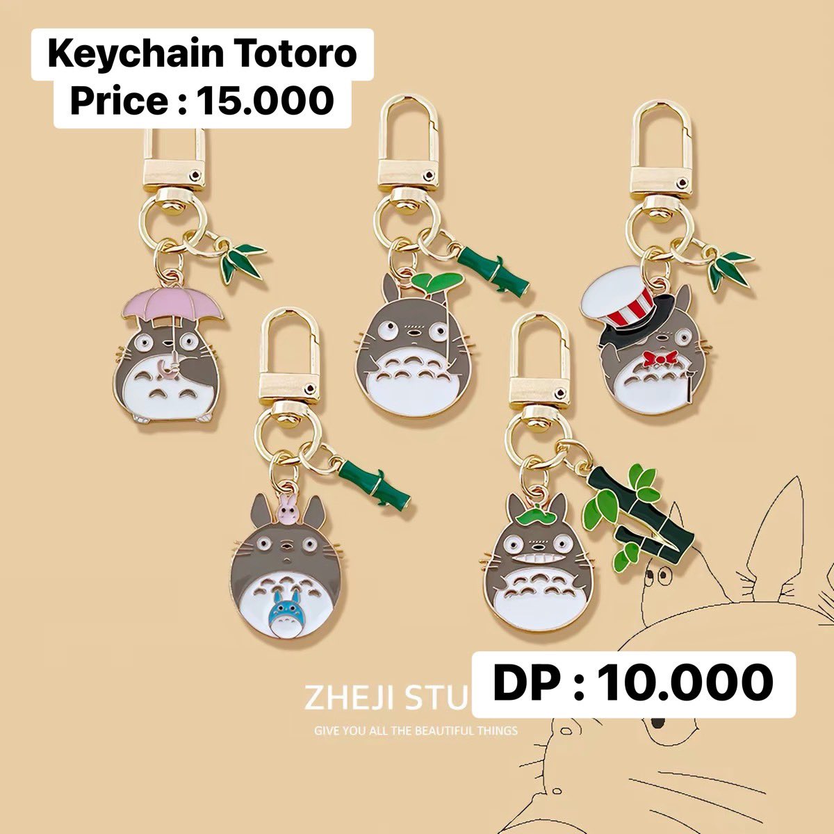 Jinxidn's tweet photo. PRE-ORDER KEYCHAIN TOTORO

💰 DP : tertera di pict

✅ Harga bersih INA
✅ Pengiriman menggunakan air cargo est 14 hari setelah dikirim dari CH
✅ Pelunasan dilakukan setelah sampai INA
✅ Include WH + Tax https://t.co/WCZdQuMNbX