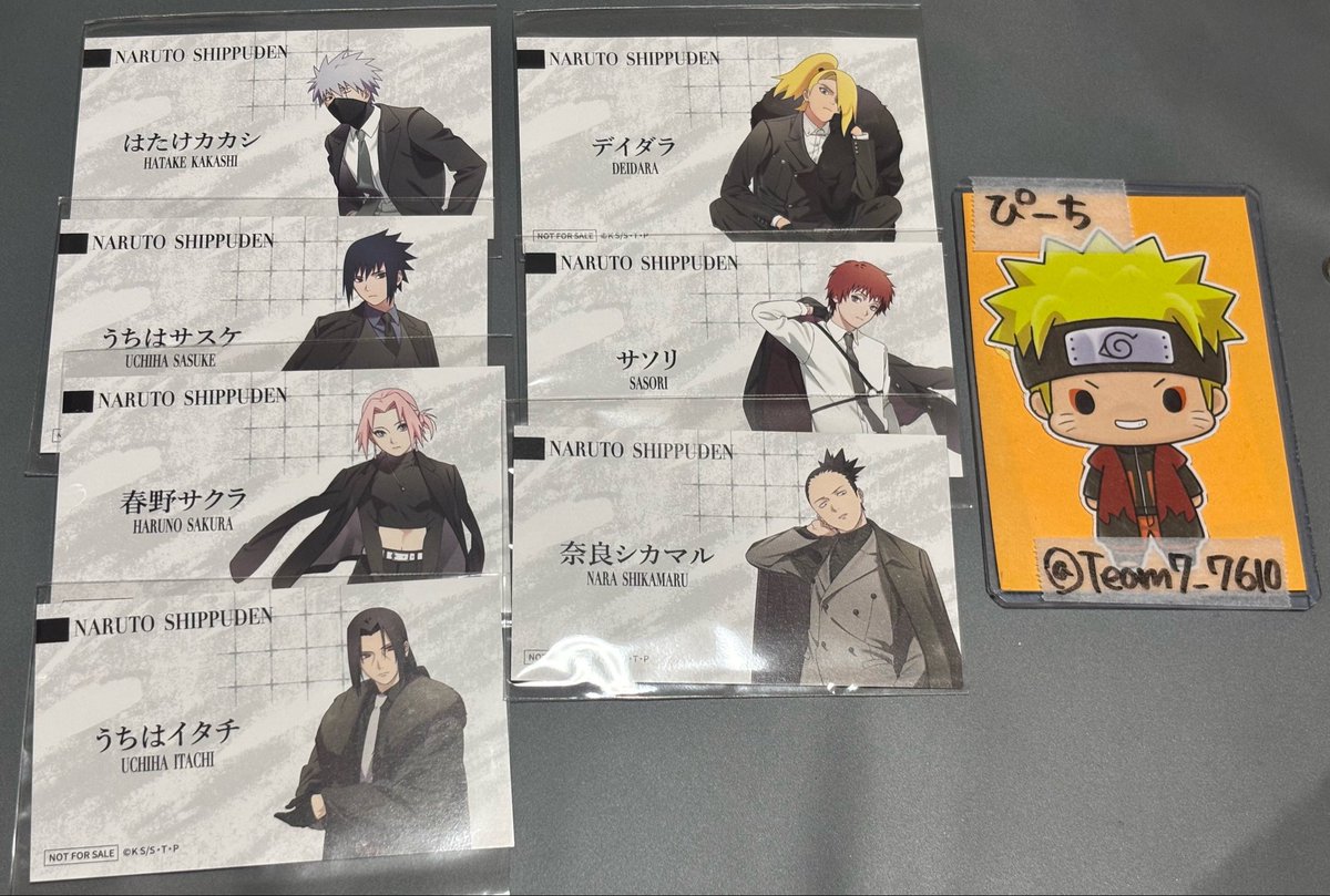 譲渡 NARUTO アニメイト特典 名刺風シート Rebel Formal 譲 カカシ