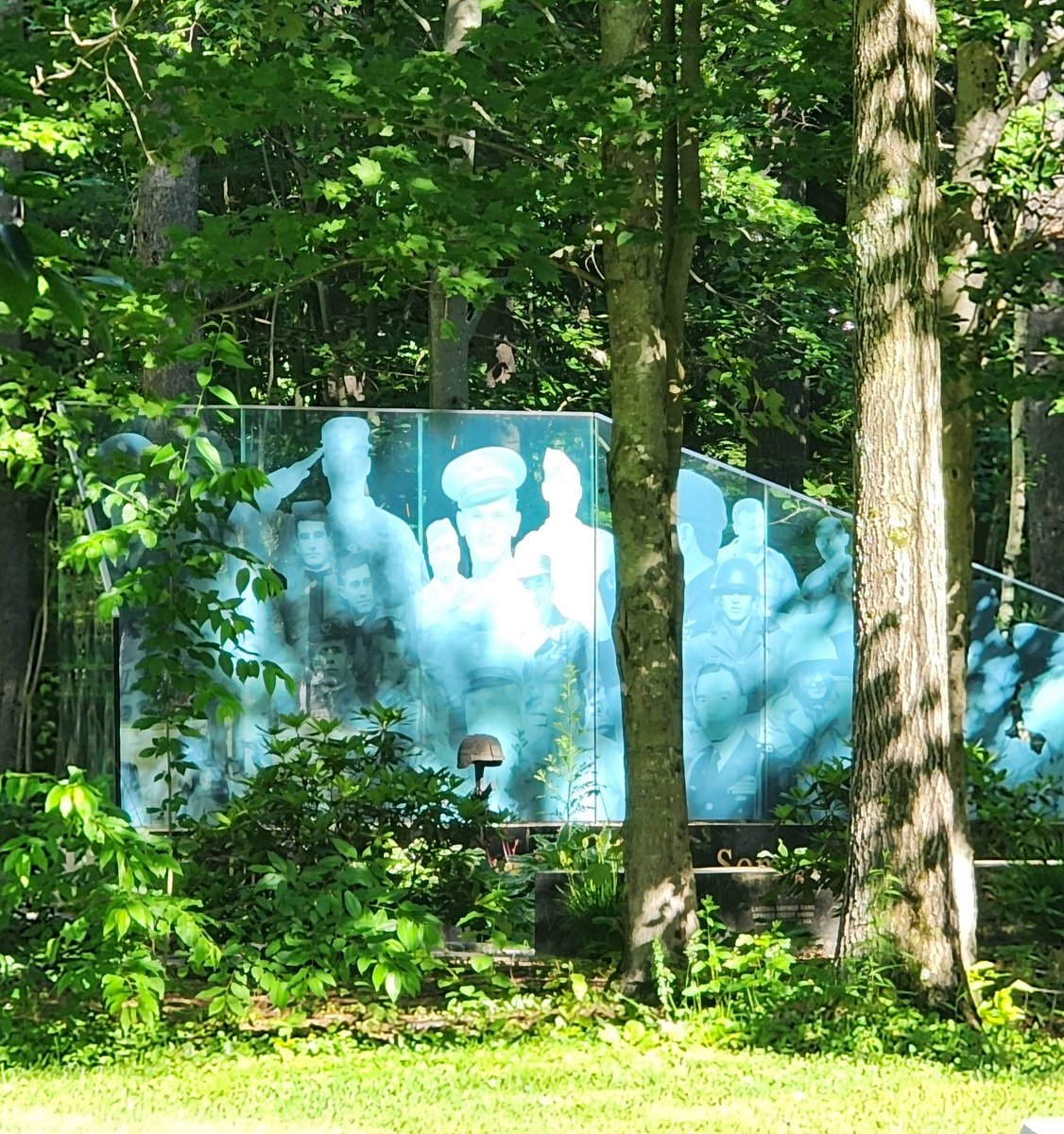 nhvca's tweet photo. We removed several tall pines from the Memorial Walkway at the New Hampshire State Veterans Cemetery.  As a result the exposure of the  Army Monument gives it a grander and more reflective stature. 🌳🎖️✨  

#NewHampshire #Army  #Veterans https://t.co/t2je40DxFz