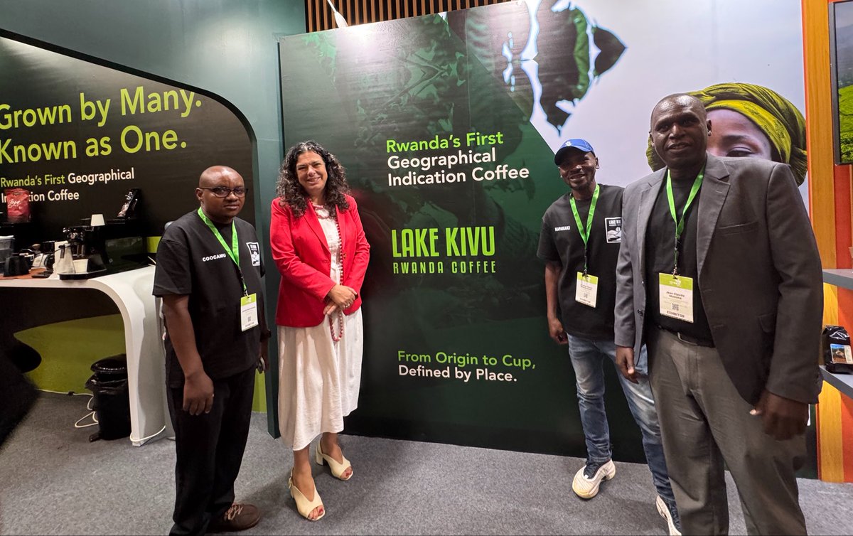 BelenCalvoEU's tweet photo. Pleased to join the opening of the #ACTEXPO2026, a celebration of coffee and tea, and African excellence! 

The EU is a proud partner, for climate resilience, value addition, trade connectivity &amp; finance, inclusion… and first coffee Geographical indication in 🇷🇼! https://t.co/mcWTdpRxP2