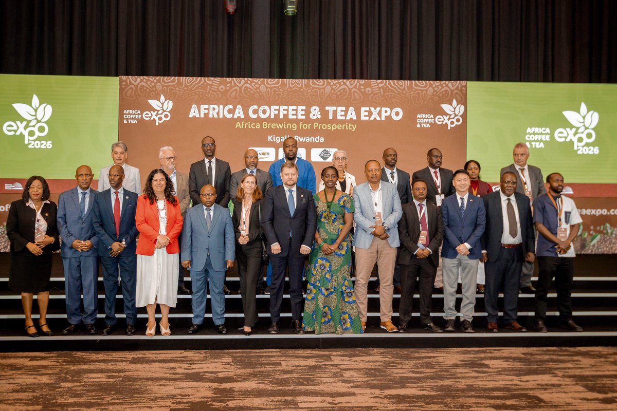 BelenCalvoEU's tweet photo. Pleased to join the opening of the #ACTEXPO2026, a celebration of coffee and tea, and African excellence! 

The EU is a proud partner, for climate resilience, value addition, trade connectivity &amp; finance, inclusion… and first coffee Geographical indication in 🇷🇼! https://t.co/mcWTdpRxP2