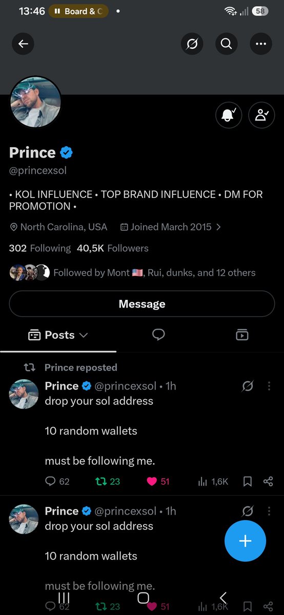 MLKekane's tweet photo. @arescoins @princexsol My Sol Wallet is....
AyEEUBAak8UKKBZZ4i2GTYobkYDZh9zopVDyd5SWj77g https://t.co/7c8VlMyBDi