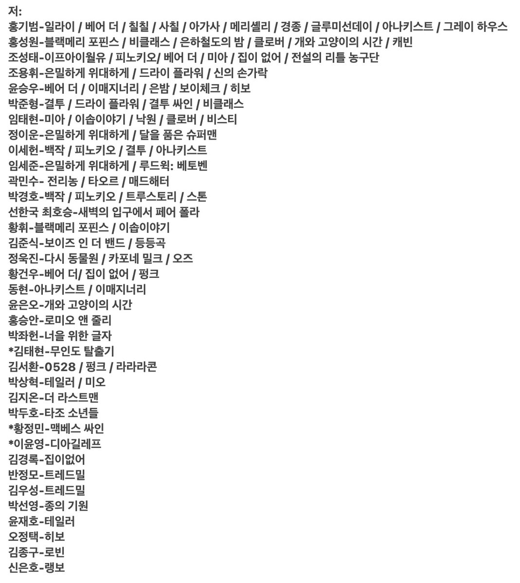 rosy_cherish's tweet photo. 연뮤 폴라 교환
저:조용휘 박준형 임세준 선한국 최호승 김준식 황휘 윤은오 김종국 윤재호 김우성 박선영 환민수 김서환 정욱진 황건우 동현 홍승안 김지온 박좌헌 박상혁 박두호 반정모 노윤 이동연 한상훈
님:안지환 곽민수 임태현 홍성원 홍기범 박경호 이세헌 윤승우
사진 참고
맘찍 디엠 주세요 https://t.co/kgpnLTtfzq