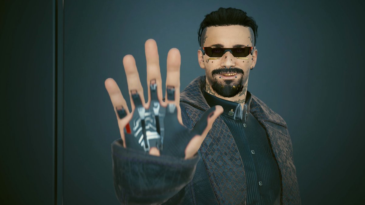 sleepy_kicks's tweet photo. ハンドパワー🖐️✨

#Cyberpunk2077
#サイバーパンク2077 https://t.co/5TsVhW7Jwm
