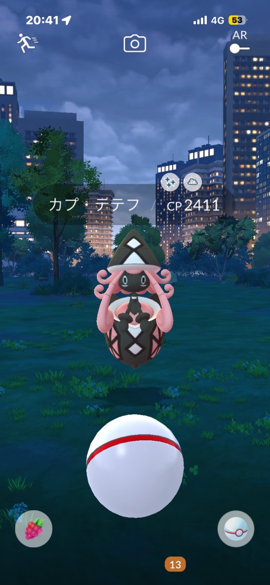 kinop1225's tweet photo. 最後テテフの色違い出たらバリ嬉しいなと思ったら出て神！！ https://t.co/2dn55PHC9Q