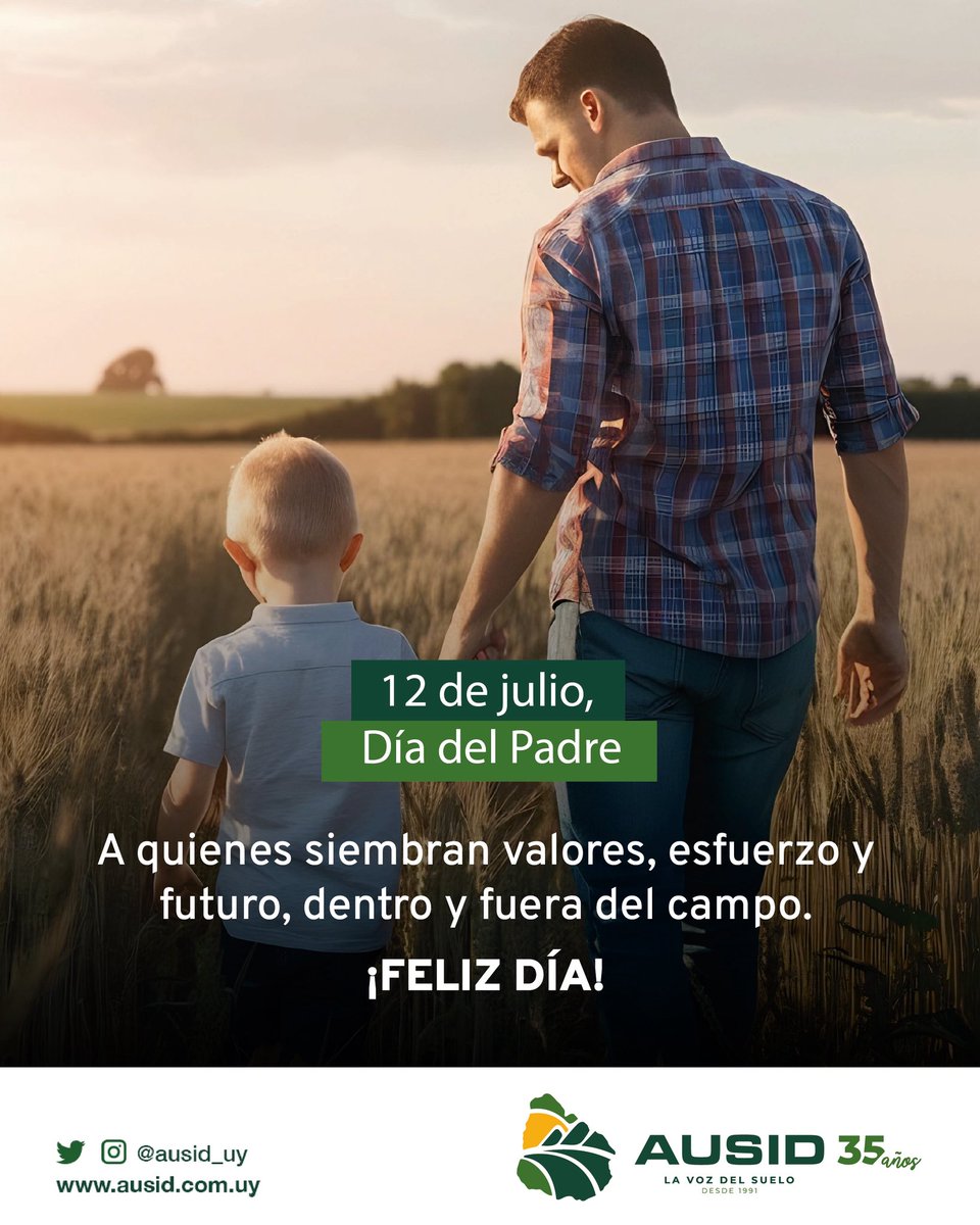 ausid_uy's tweet photo. Desde #ausid saludamos a todos los papás en su día. https://t.co/GTWyvXD4Fv