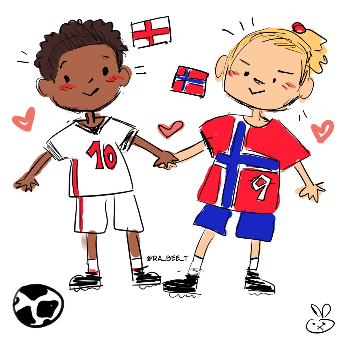 ra_bee_t_Art's tweet photo. I wanted to make a Haaland x Bellingham fanart but I don't have much time this is all I can offer at the moment.

#Haalingham #Haaland #Bellingham #NorEng https://t.co/5ijU7IVAV2