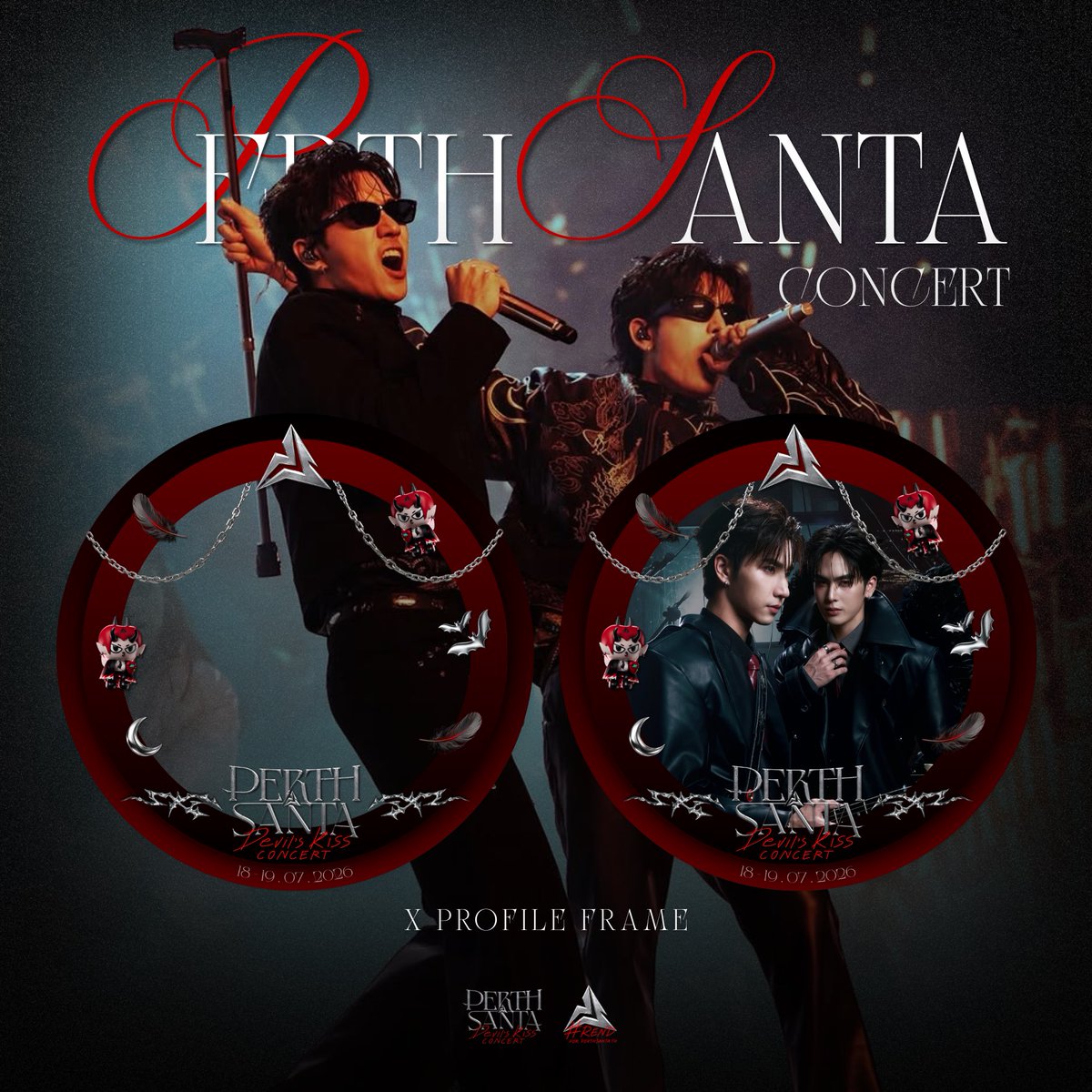 TrendPSClubTH's tweet photo. X Profile Frame PERTH SANTA DEVIL'S KISS CONCERT😈💋

เพิ่มดาเมจร้อนแรงดั่งไฟ ❤️‍🔥

📍 https://t.co/SHX4Jk99Rr

🗓️ 18-19 JULY 2026
📍PARAGON HALL

#PerthSantaConcert
#PerthSanta #เพิร์ธแซนต้า https://t.co/j848akK1CN