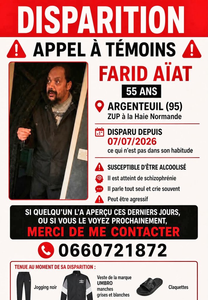 FaycalJelil's tweet photo. On cherche Farid ⬇️ https://t.co/rIbVOa18Gv