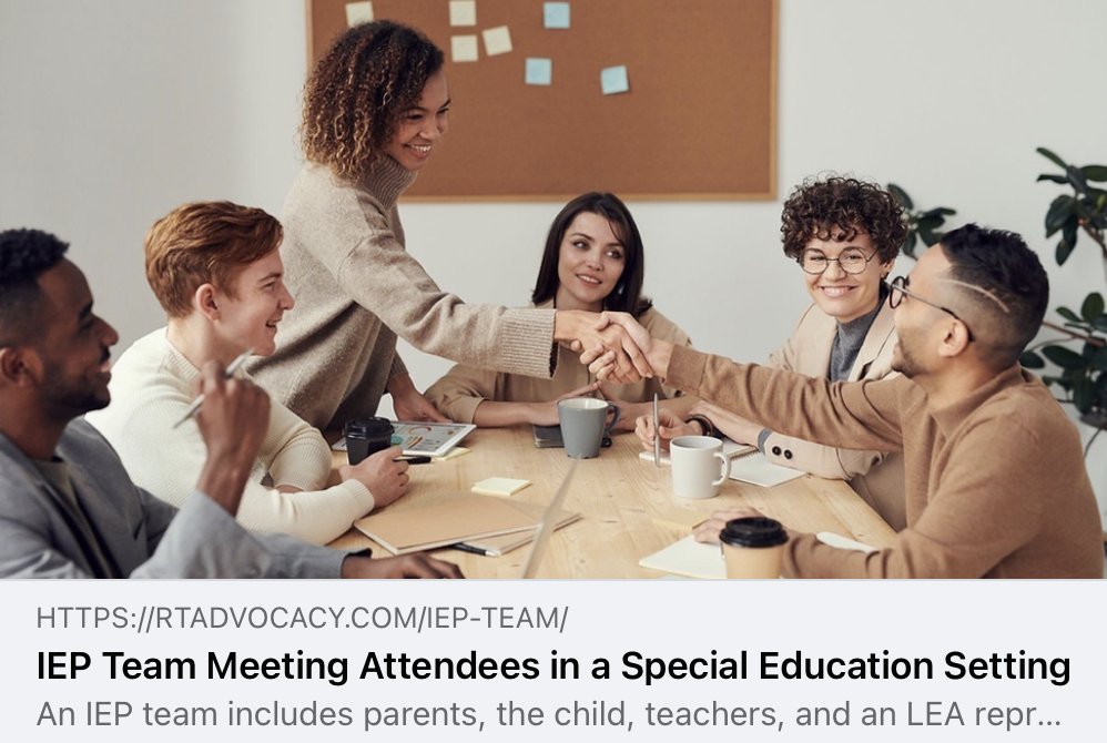 LeahTheAdvocate's tweet photo. Ever wonder who should be on your child's IEP team? Check out my blog "The IEP Team".
https://t.co/MSRrttgYPJ
Leah Sansone, M.Ed. | Special Education Advocate | 919-510-3180
#specialeducationadvocate #specialeducation #IEP https://t.co/8A05MC4Krv