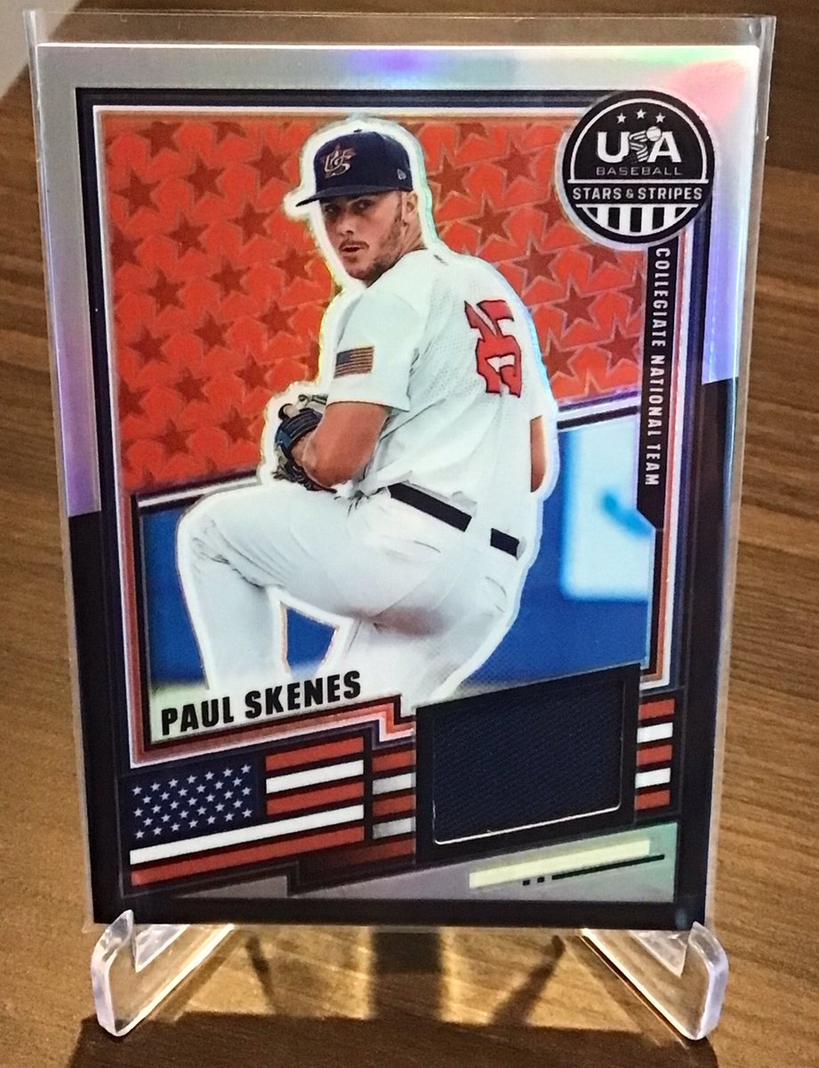 PromotionsDa's tweet photo. 2026 Panini Stars And Stripes Paul Skenes Silver Prism #USA-PS GAME WORN PATCH! https://t.co/axz5G2DxFh #eBay #TheHobby #BaseballCards https://t.co/GYQcHZXdvh