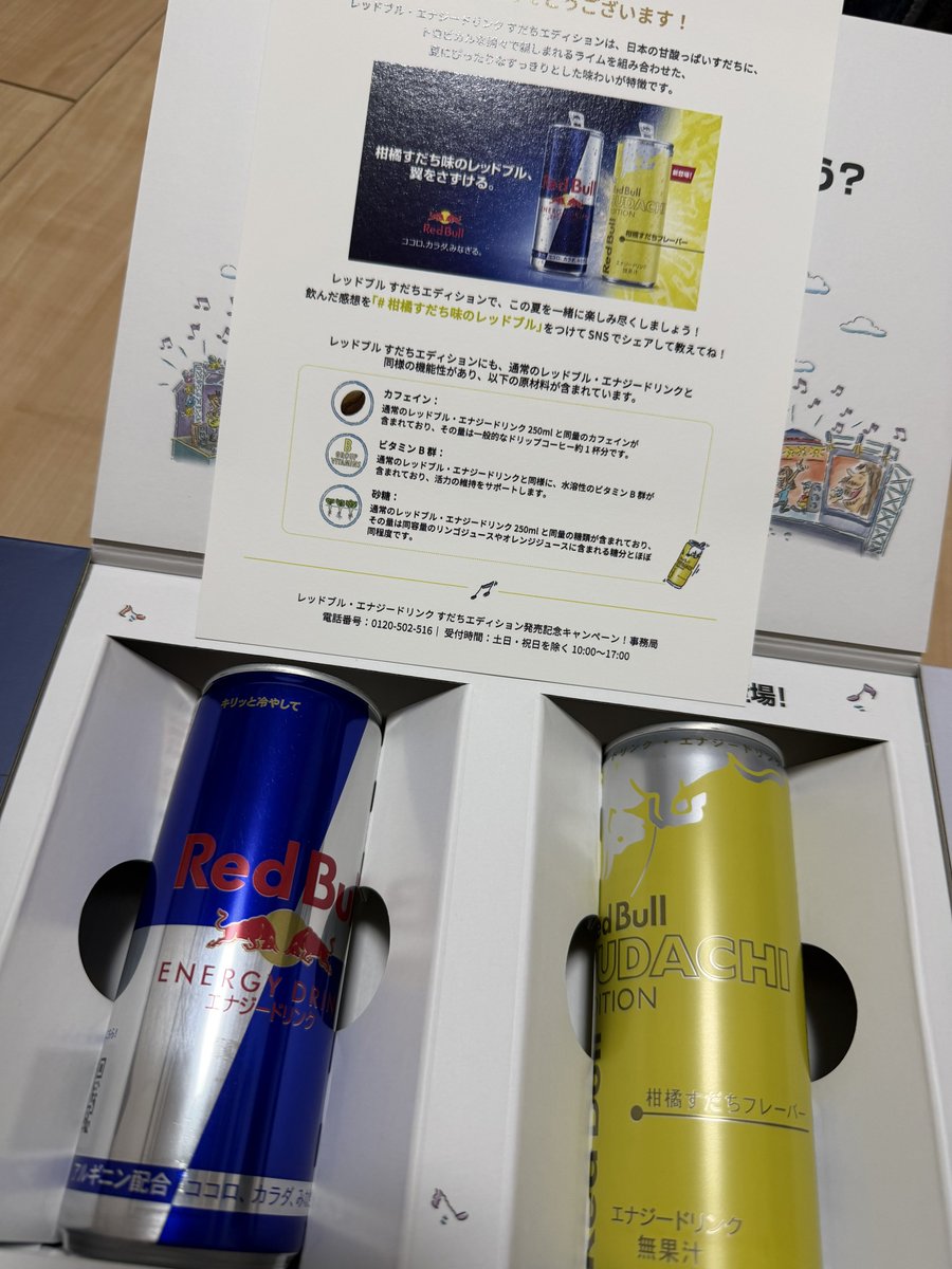 レッドブルの当選したやつ届いた🎉