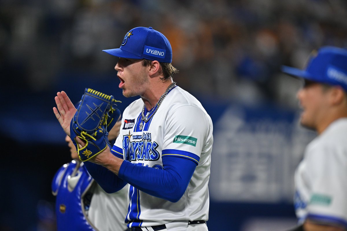 ydb_yokohama's tweet photo. 三者連続三振で無失点!!!
気持ちのこもった投球で #レイノルズ 選手がきっちり3人で抑えてチームを鼓舞する✨👊

8回表
DB 3 - 4 G

#baystars https://t.co/I3C9hKKtYi