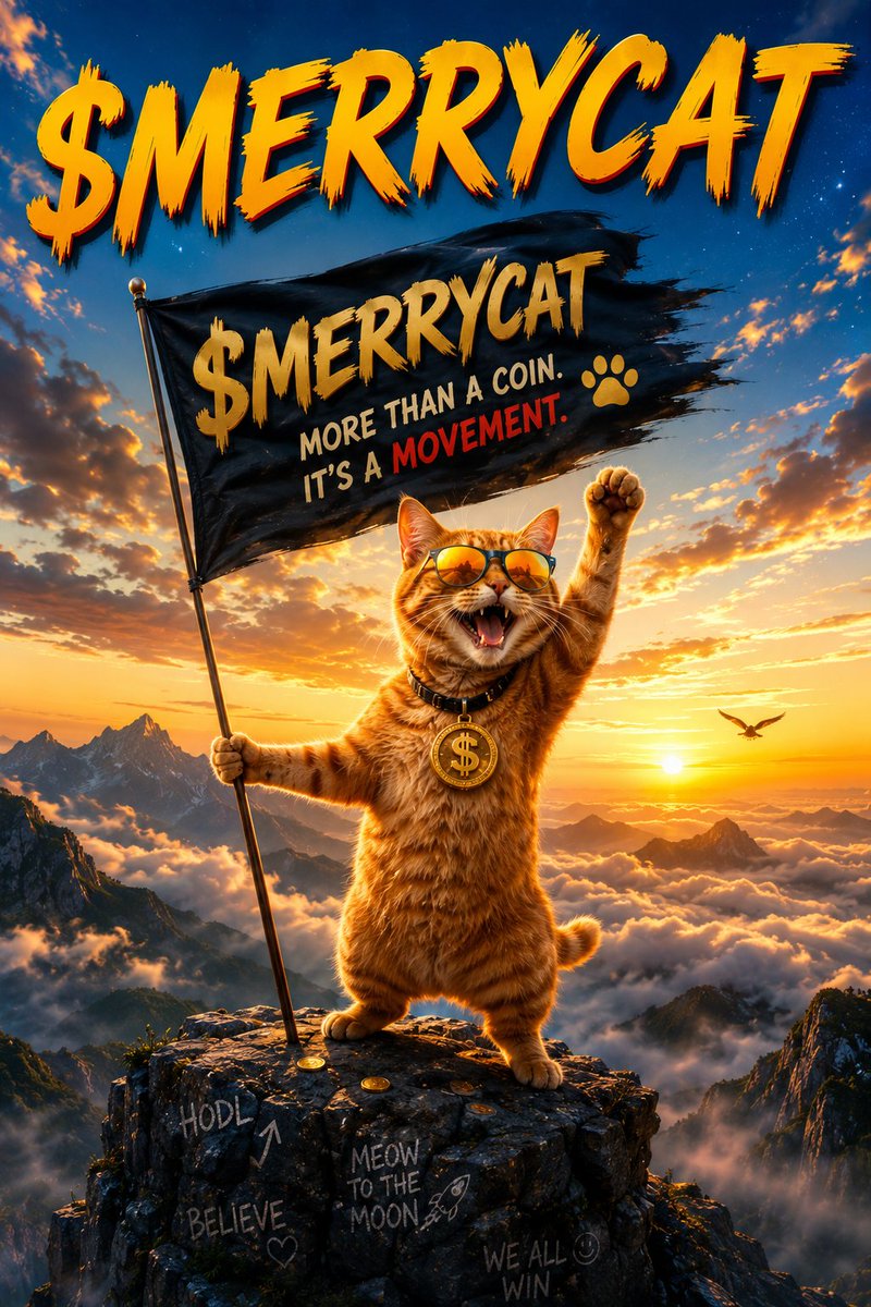 graphics91773's tweet photo. One day people will ask,
"How did you find $MERRYCAT so early?"
😼
#MerryCat #Crypto #Solana https://t.co/DJdbFbYF96