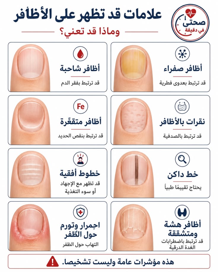 Tlqi8lpps9pgFPc's tweet photo. 📌 علامات تظهر على الأظافر ‼️ https://t.co/B7O72HoJKx