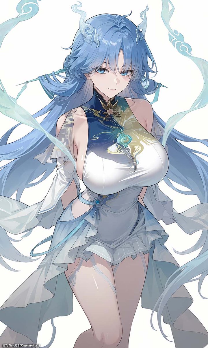 T_Tian529's tweet photo. Wuthering Wave / 清宵
SFW Illustration. https://t.co/vEhQoy75fa