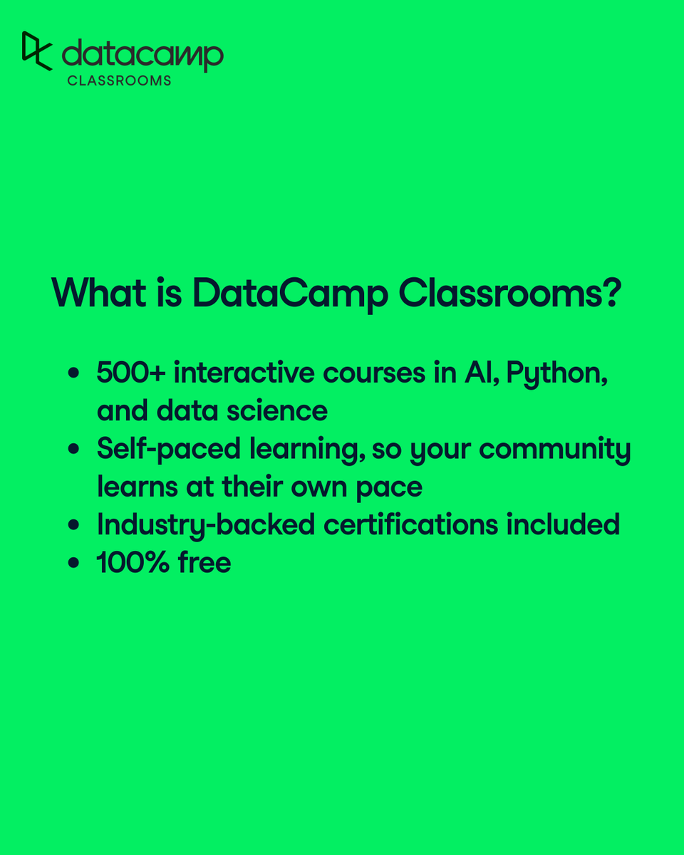 DataCamp tweet media