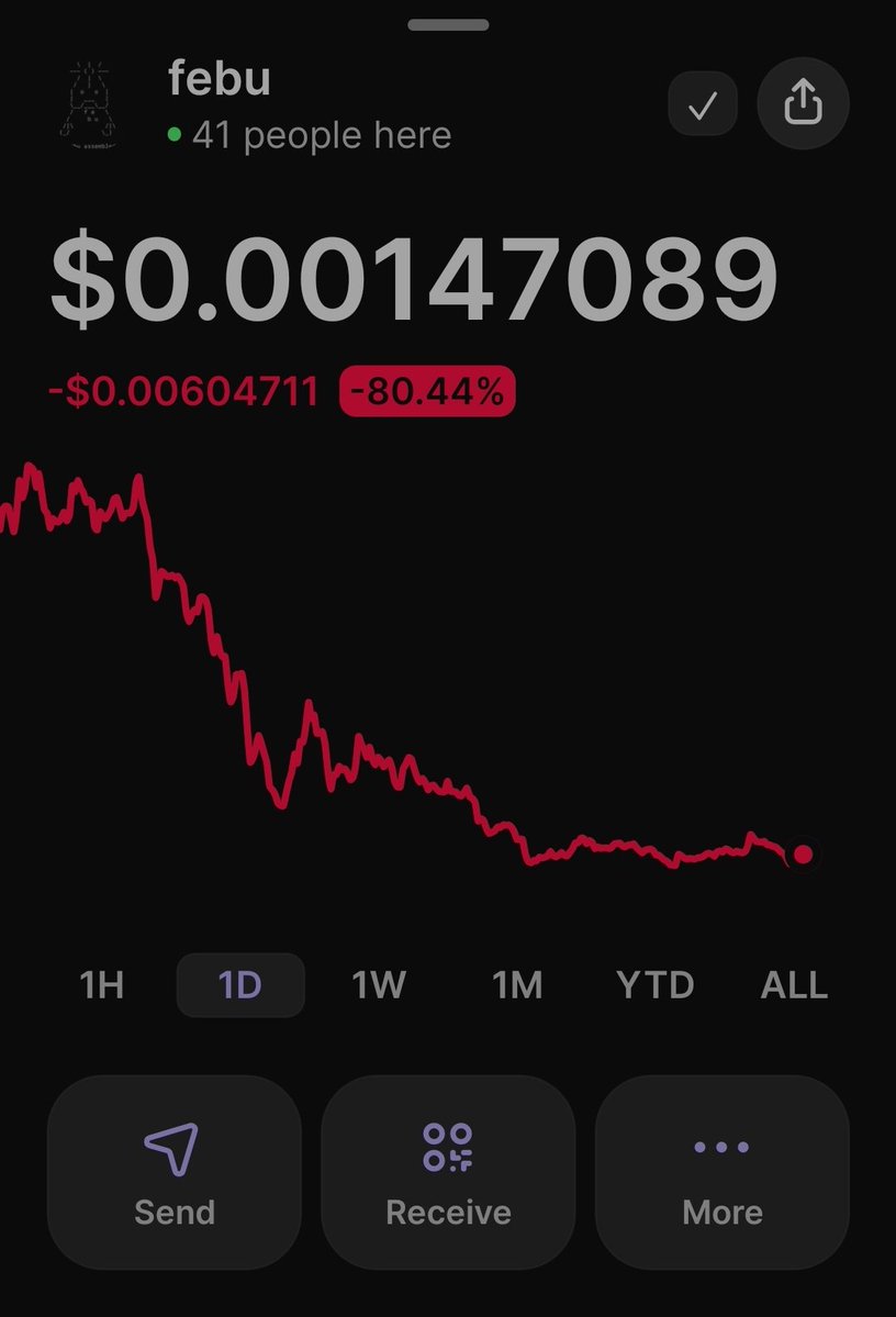 devonislame's tweet photo. Febu continues to drop. However, it might be worth holding once it bottoms. The narrative is very interesting 

https://t.co/rm0ewOQsKf

4ko5tSr5o3H4v1sFtjTSd9MPUW7yx5AFCpkNPoL6pump

It's definitely a great meme https://t.co/ijFkx95x3o