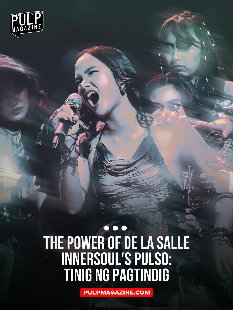 PULPMagazinePH's tweet photo. De La Salle Innersoul's 28th major production 'Pulso: Tinig ng Pagtindig' teaches us what it truly means to use your voice when speaking the truth.

READ: https://t.co/CUMUOrR8mR 

#DLSU #DeLaSalleUniversity #PULPMagazine https://t.co/7Af2pFwSiP