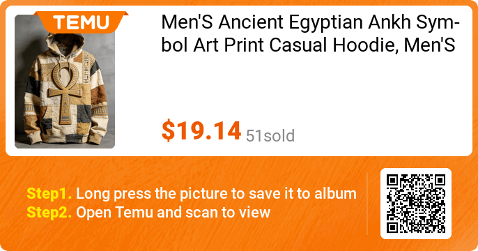 IG730GOTBARS's tweet photo. Uncover incredible deals and embrace a seamless shopping spree on Temu! 😊
👉 item link: https://t.co/9x5VYFYoRY
🎉 Coupon price[$19.14]
Men'S Ancient Egyptian Ankh Symbol Art Print Casual Hoodie, Men'S Hooded Sweatshirt https://t.co/x3QYom3ae7