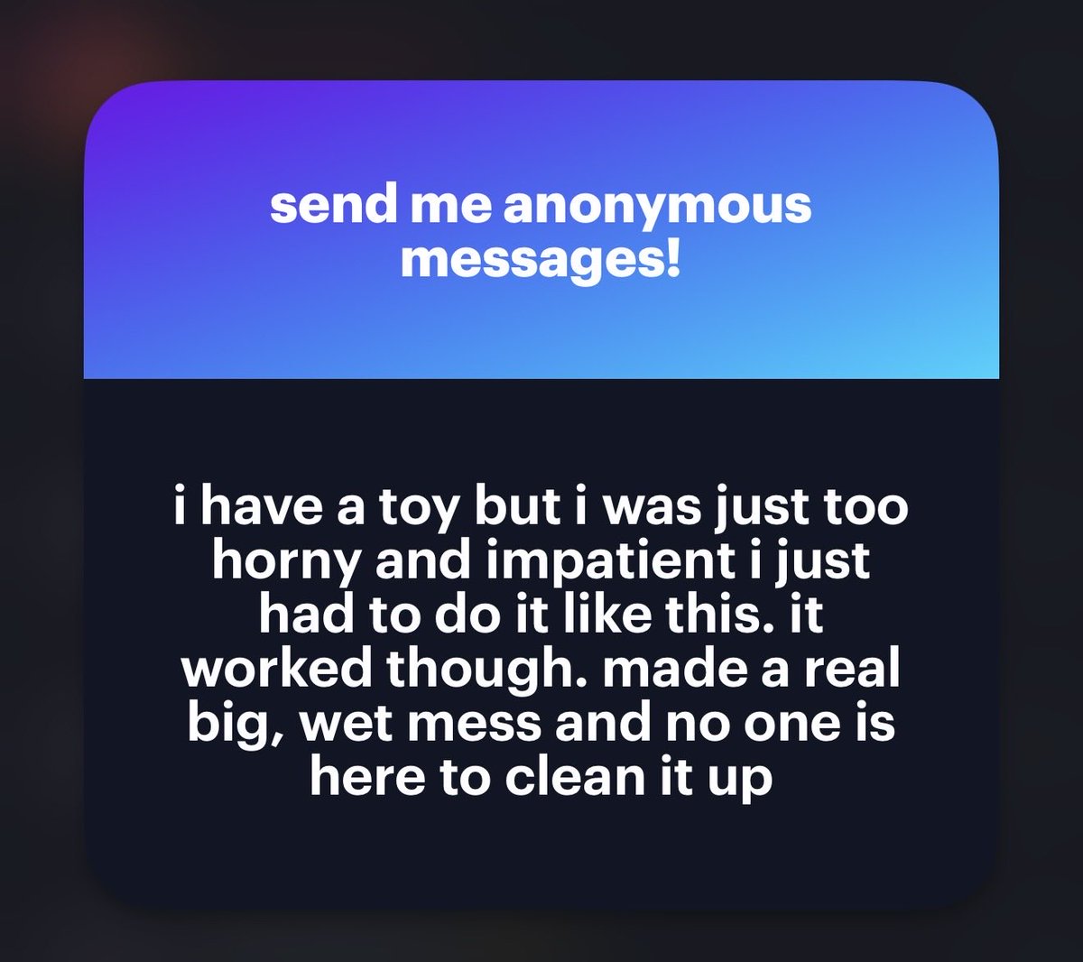 BabyBlue_211's tweet photo. 1) I just did one. I’ll do more when I see a good video 

2) I know the struggle. It’s hard having all these thoughts/videos and post with one hand. Tell me, who were you picturing fucking you and cleaning up your perverted mess?

3) more squirting videos on the way baby https://t.co/H12BXX4s4X
