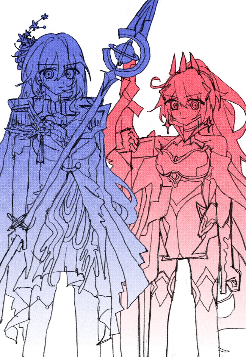 115date's tweet photo. Nova姫子と薪炎の律者…… https://t.co/14QayRg97S