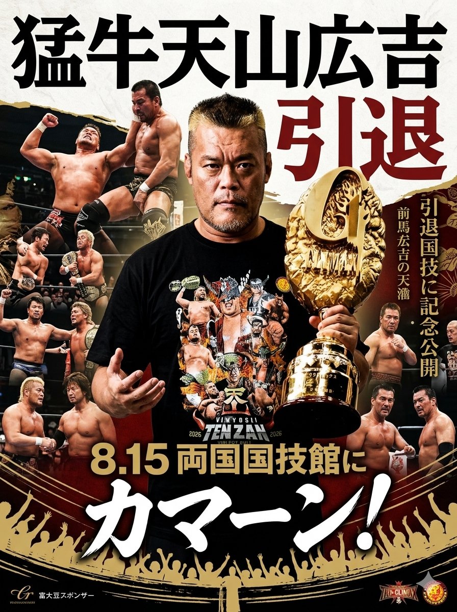 3Rainmaker's tweet photo. 今日のサイン会の写真でAIに頼んだらなかなか良き👍超満員札止めのために勝手ながら呟きます。
#njpw #天山広吉 https://t.co/REwIEFmMaD