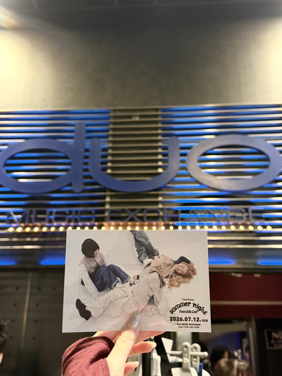 pipiri_59's tweet photo. Club Beans. Summer night 🎇
@ duo MUSIC EXCHANGE 2026.07.12

ﾁﾘﾋﾞのFCライブってほんとに楽しくてあったかい🌼♡夏のはじまりみんなで思い出作れてしあわせだね~🌻お友達にたくさん会えるFCライブ、最高☺︎︎︎︎
ﾋｰﾝｽﾞ想いな3人がだいすき！ﾁﾘﾋﾞちゃん いつもありがとう🫘♡ https://t.co/QbQGiUwrbd