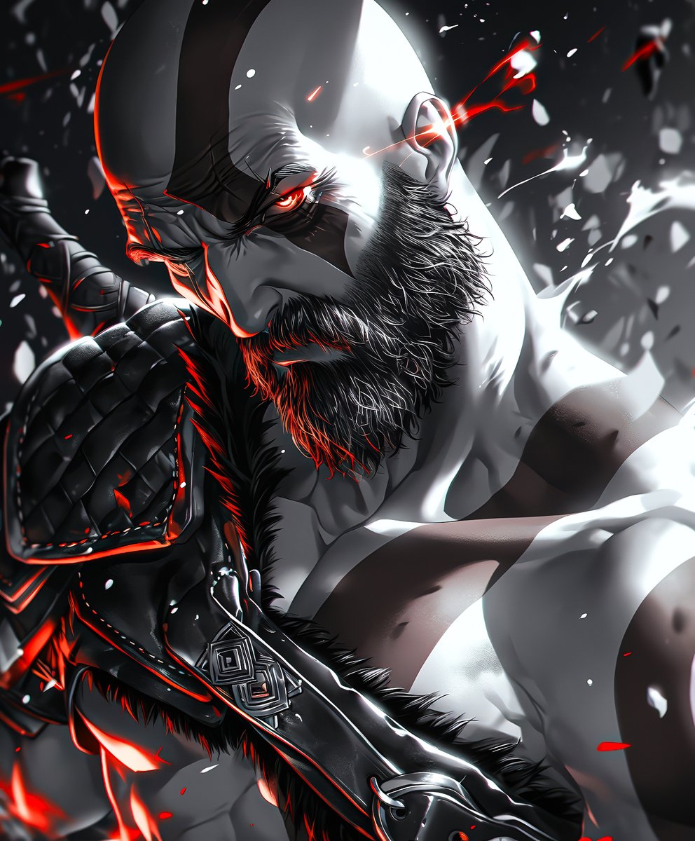 AstralRuinart's tweet photo. The Ghost of Sparta, God of War ⚔️
Four brutal and cinematic AI interpretations from the Norse Saga.
#kratos #godofwar #norsesaga #bladesofchaos https://t.co/bFOabCHDt7