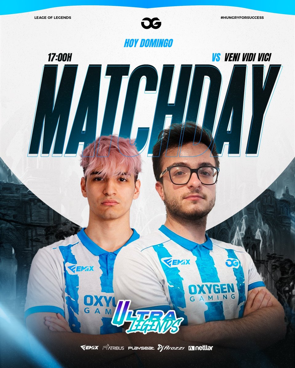 GamingOxygen's tweet photo. Hoy a las 17:00h jugamos las semifinales de #UltraLegends contra @VVV_ESP π΅πΌββοΈ
ConfΓen en los chicos que lo van a hacer rΓ‘pido y bonito π₯
#HungryForSuccess https://t.co/Y8kmYCPjd8