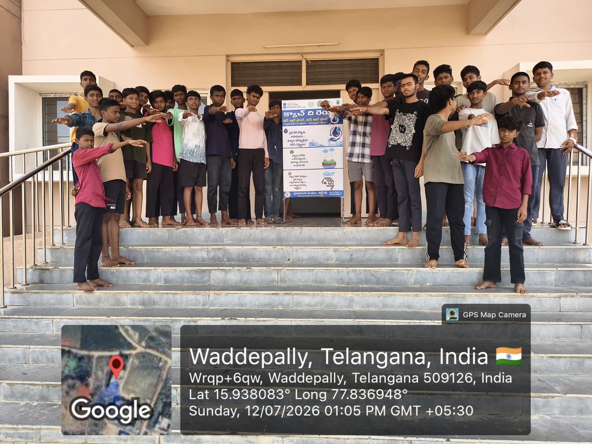 mcwaddepally's tweet photo. Rainwater Harvesting Pledge was conducted at Waddepally Polytechnic College with the participation of students, faculty, college staff, and Waddepally Municipality staff.
#RainwaterHarvesting #SaveWater #WaterConservation #Waddepally
#CatchTheRain
#MoHUA #WaterSecurity https://t.co/5D3LKP8iVa