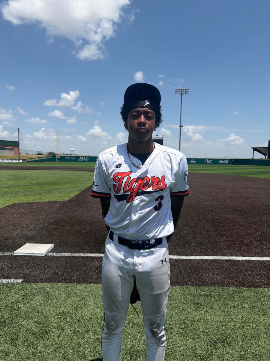 FiveToolTexas's tweet photo. F: @DTigerBaseball McDowell 10, Tyler Rebels 16U Red 5
PoG: Jayce Mack 3-3, 3 RBI | 5.2 IP, 3K https://t.co/qpNQB0o8QR